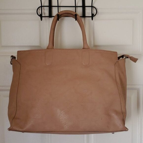 Bag Charming Charlie Tote Overnight Handbag Weekender Vegan Leather WOMEN'S - Picture 11 of 11